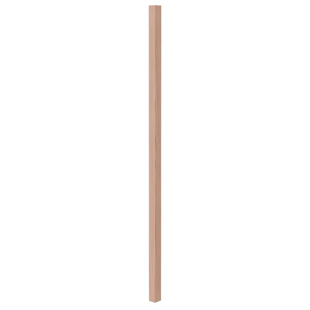 EVERMARK Stair Parts 41 in. x 1-1/4 in. 5060 Unfinished Red Oak Square ...