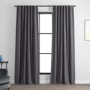 Armour Grey Rod Pocket Room Darkening Curtain - 50 in. W x 108 in. L (1 Panel)