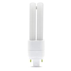 13-Watt Equivalent PL Twintube CFLNI Bi-Pin Plug-In GX23 Base CFL Replacement LED Light Bulb, Cool White 4100K (1-Bulb)