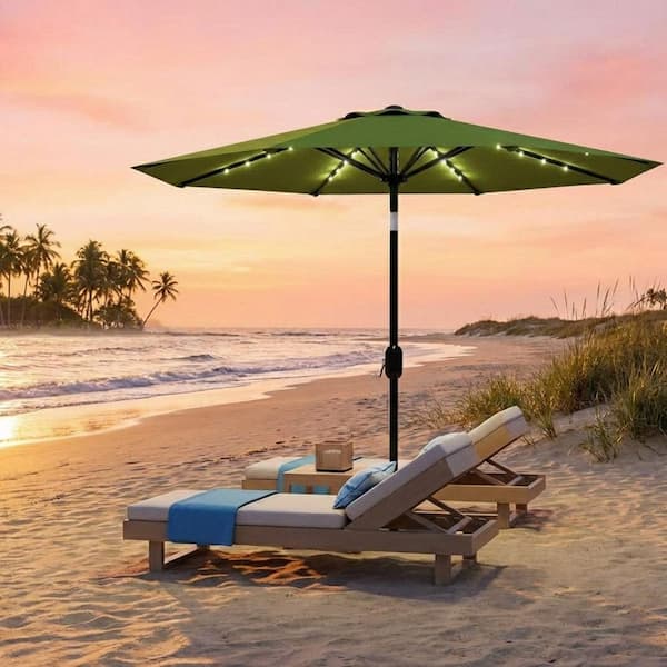 large patio umbrellas with stand Ultra Umbrella this set requires simple Bkc Premium 9 Ft Outdoor Hardware & Thread Color:Gold & Color-Matched