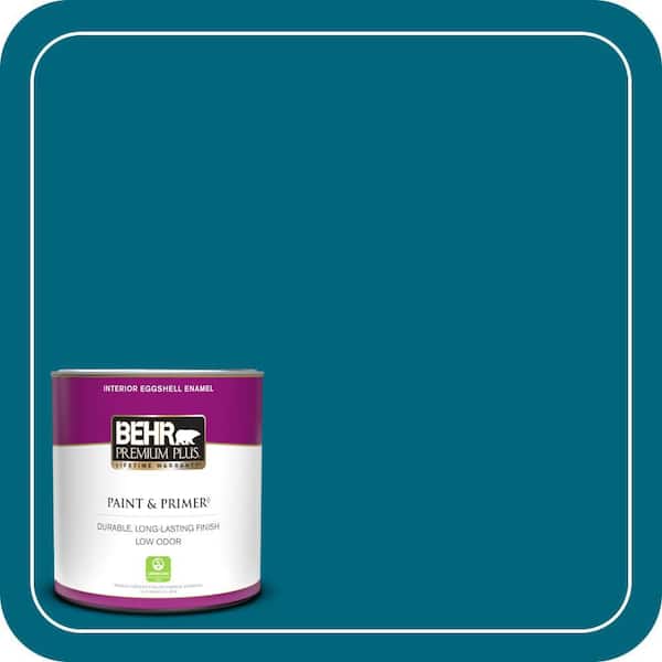 BEHR PREMIUM PLUS 1 qt. #P480-7 Striking Eggshell Enamel Low Odor Interior Paint & Primer
