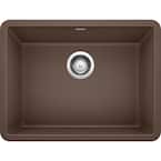 PRECIS Undermount Granite Composite 24 in. Single Bowl Kitchen Sink in Cafe Brown