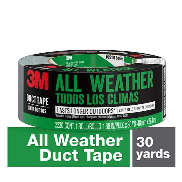 2 Rolls Transparent Duct Tape 1.89 x 27 Yard Weather Resistant Patching  Sealing