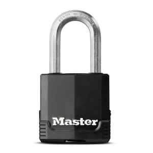 Heavy Duty Outdoor Covered Padlock with Key, 1-7/8 in. Wide, 1-1/2 in. Shackle