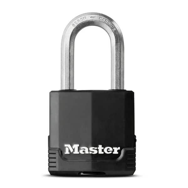 Heavy Duty Outdoor Covered Padlock with Key, 1-7/8 in. Wide, 1-1/2 in. Shackle