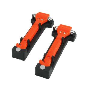 Universal Emergency Hammer Window Punch and Seat Belt Cutter (2-Pack)