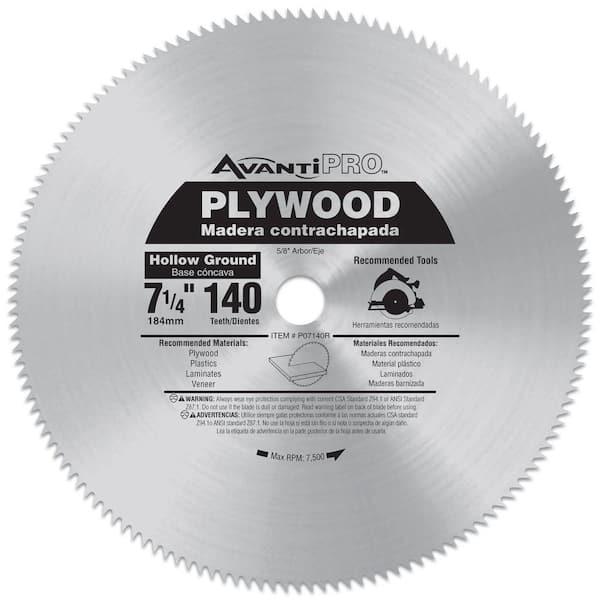 Avanti Pro 7-1/4 in. x 140-Tooth Plywood Circular Saw Blade