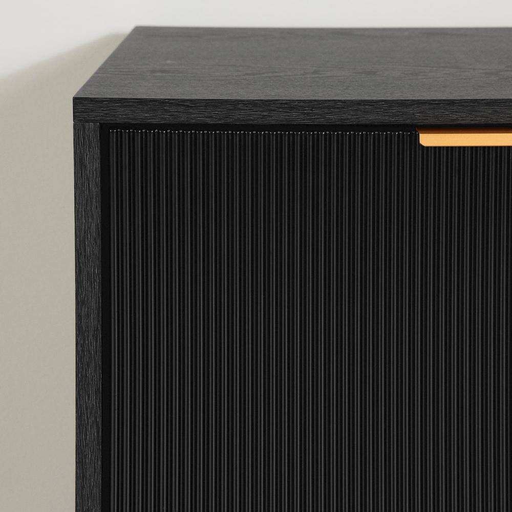 Arlo Black and Gold Mid-Century Modern Sideboard