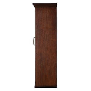 Ashburn 23 in. W x 28 in. H x 7-3/4 in. D Framed Surface-Mount Bathroom Medicine Cabinet in Mahogany