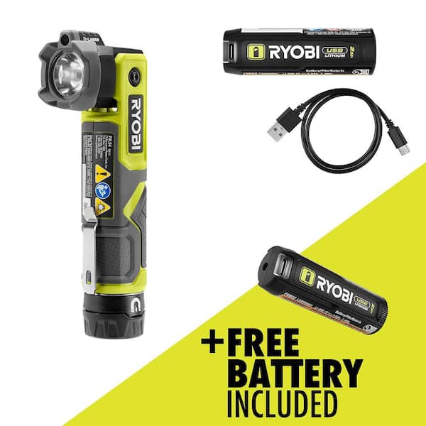 USB Lithium Pivoting 625 Lumens Head Light Kit with 2.0 Ah Battery, Charging Cable, and FREE USB Lithium 2.0 Ah Battery