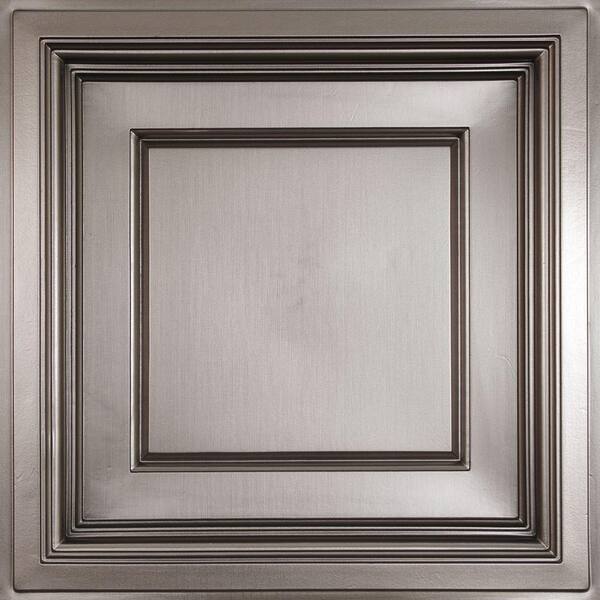 Ceilume Madison Faux Tin Evaluation Sample, Not suitable for installation - 2 ft. x 2 ft. Coffered Ceiling Panel