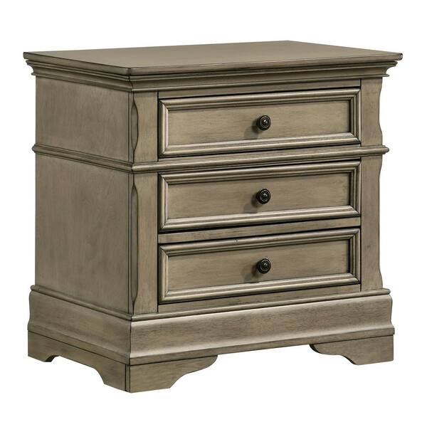 Furniture of America Steamboat 3-Piece Antique Warm Gray