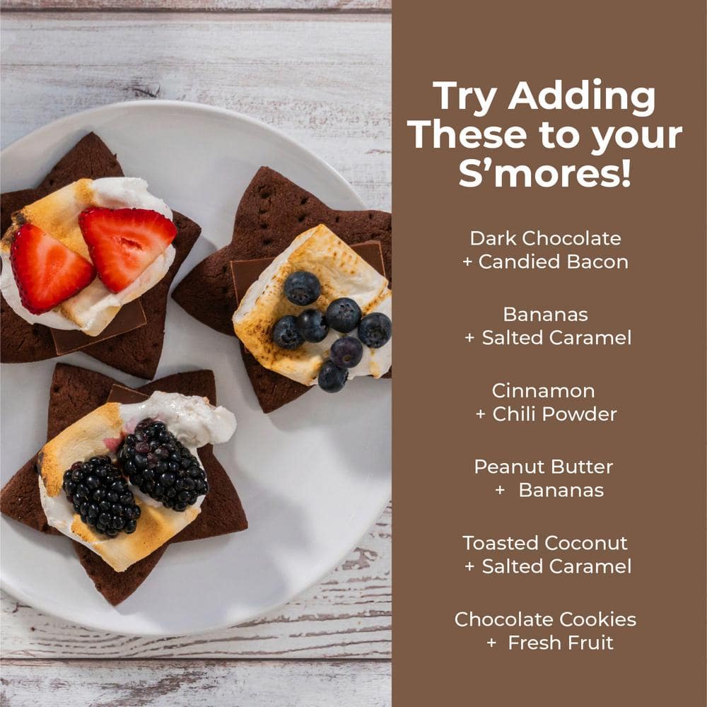 Brown Stainless Steel Indoor Electric S'mores Maker with Trays