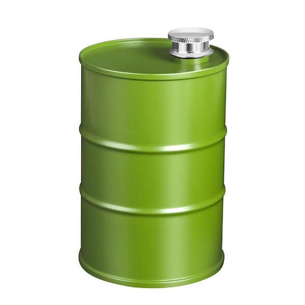 25 oz Green Oil Barrel-Shaped Stainless Steel Whiskey Hip Flask with Tight-Sealing Cap