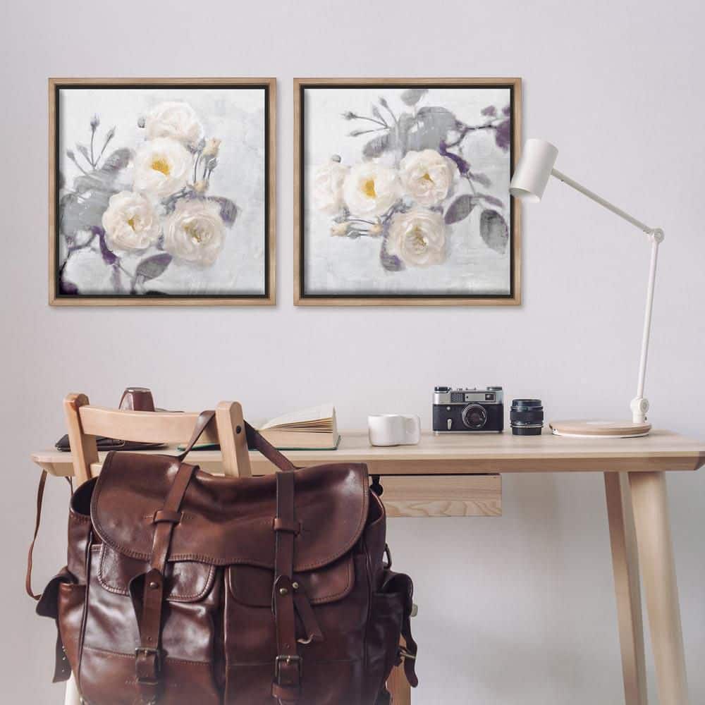 Country Blossoms Bundle by Emily Ford 2-Piece Brown Floater Frame Nature Graphic Art Print 25 in. x 25 in. price history on PriceWatchPro