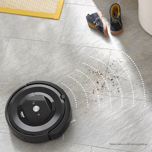 iRobot Roomba e5 Wi-Fi Connected Robotic Vacuum Wi-Fi Connected, Ideal Hair, Self-Charging in Black e515020 - The Home Depot