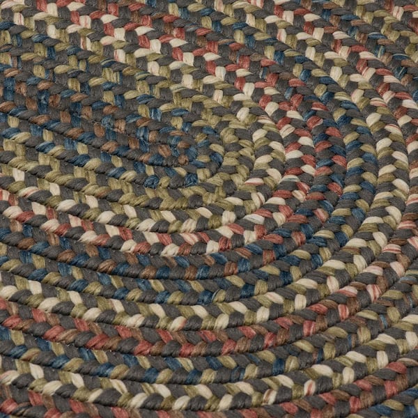 Cedar Cove Gray 3 ft. x 5 ft. Cabin Oval Accent Rug