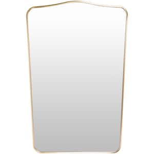 Bellona 36 in. x 24 in. Gold Framed Decorative Mirror