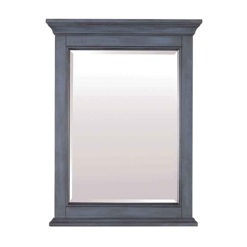 Brantley Harbor Blue Wood Framed Bathroom Vanity Mirror