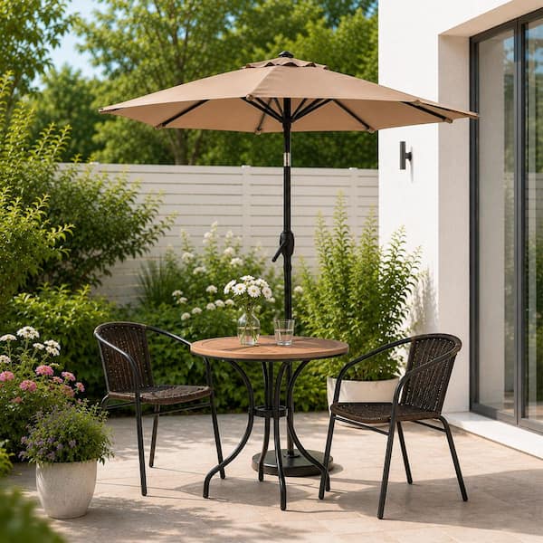 7 ft tilt crank patio umbrella ABCCANOPY 7.5-ft Market Polyester Designed with style and durability in mind Sonkuki 7.5 ft. Patio Market
