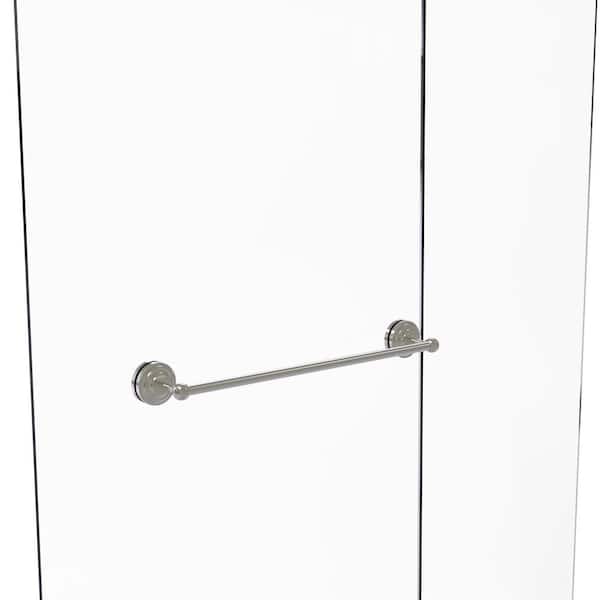 Allied Brass Que New Collection 18 in. Over the Door Single Towel Bar in Matte Black