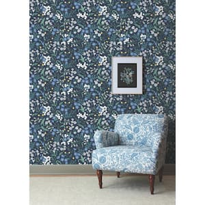 Sweetbrier Navy Peel and Stick Wallpaper