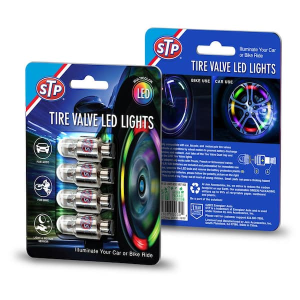 4pcs RGB LED Tyre Tire Valve Caps Light Bike Car Tire led light