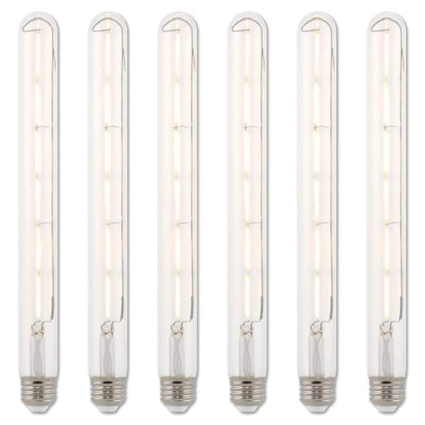75-Watt Equivalent T9 Dimmable Clear Edison Filament LED Light Bulb 2700K (6-Pack)