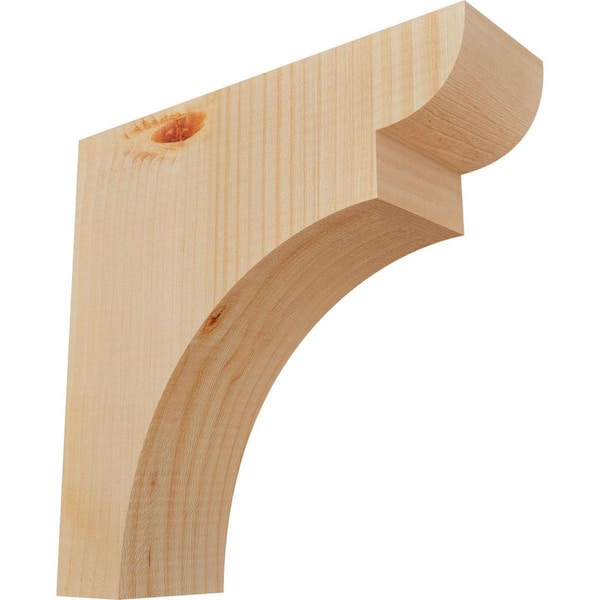 Ekena Millwork 3-1/2 in. x 12 in. x 12 in. Douglas Fir Yorktown Smooth Corbel