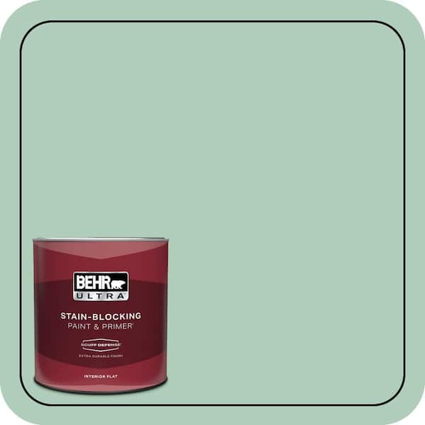 BEHR ULTRA 1 qt. #T13-12 Jazzy Jade Extra Durable Flat Interior Paint & Primer
