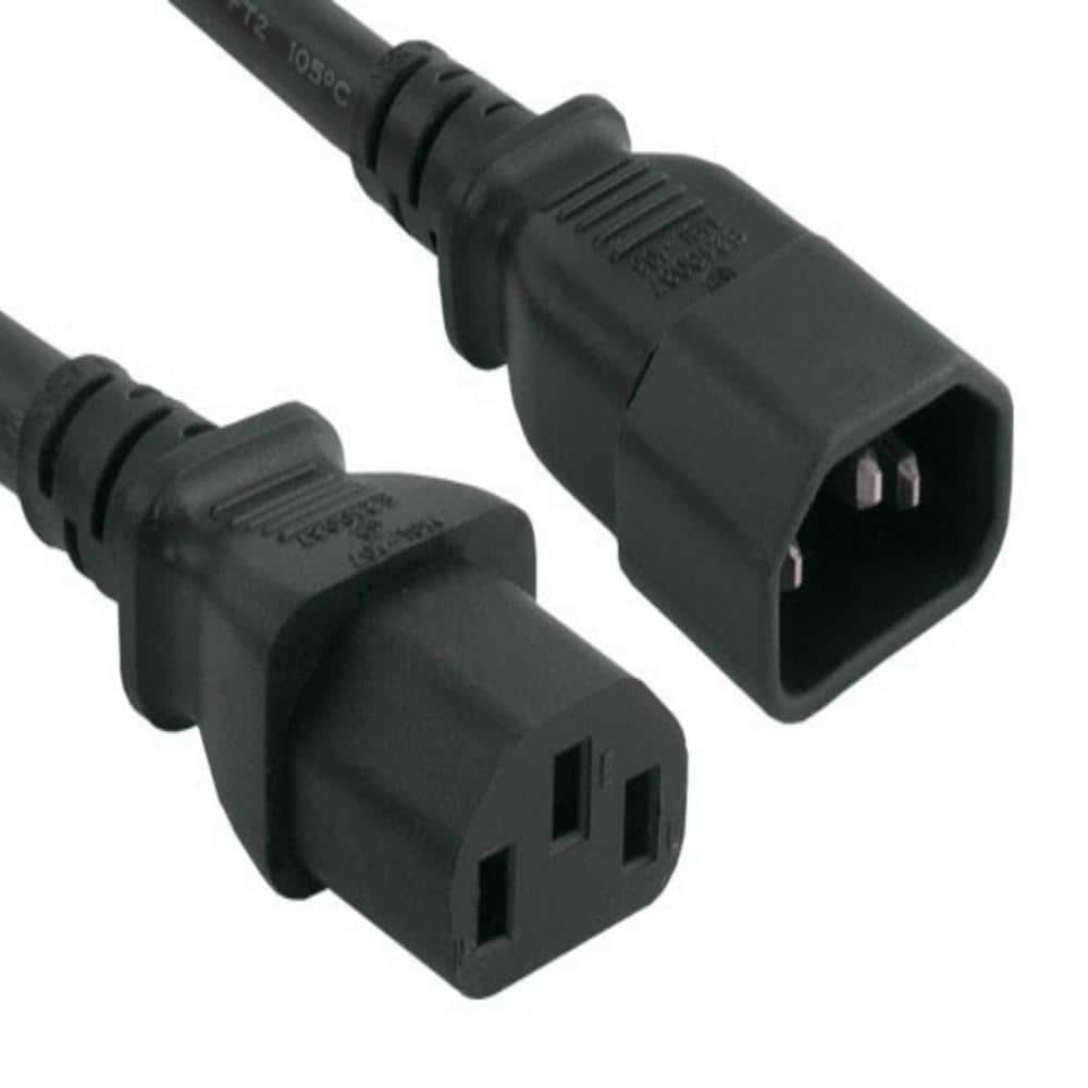 SANOXY 14 AWG Computer Power Extension Cord (IEC320 C13 to IEC320 C14)  SNX-CBL-LDR-PW120-1210 - The Home Depot