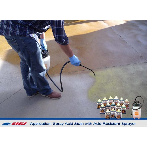 Eagle 1 Gal. Garnet Interior/Exterior Acid Stain EDADG - The Home
