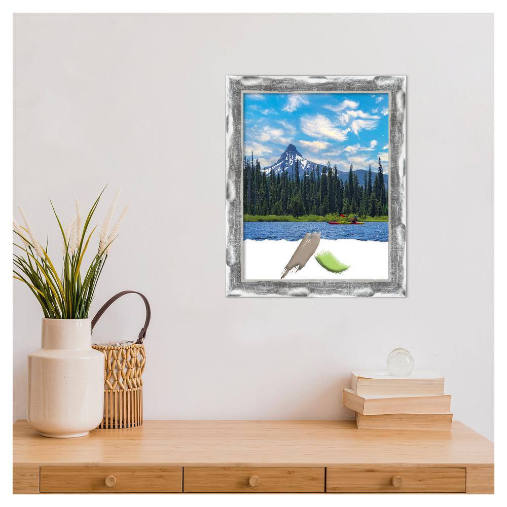 Glossy Silver Polystyrene Rectangular Wall Picture Frame