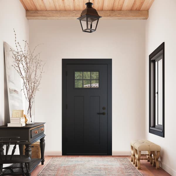 JELD-WEN 36 in. x 80 in. 2-Panel Right Hand Inswing 6-Lite Clear