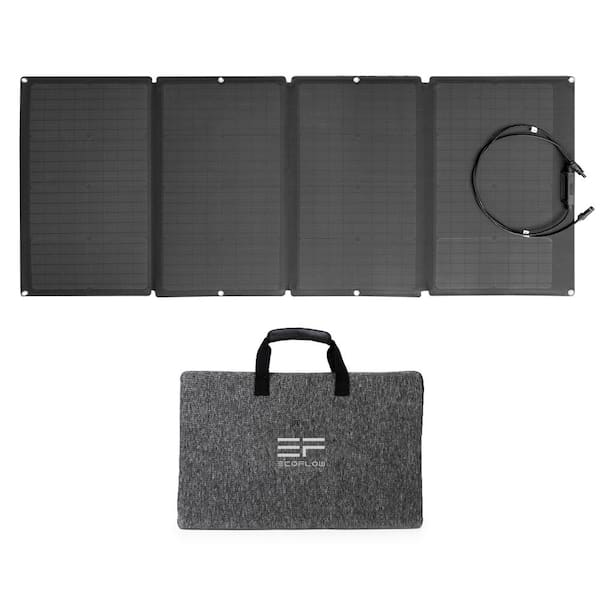 EcoFlow 160-Watt Portable Solar Panel, Foldable Solar Charger Chainable for Power Station/Generator, Waterproof for Outdoors