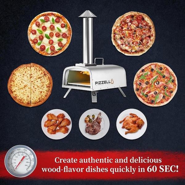PIZZELLO Portable Pellet Pizza Oven Outdoor Pizza Ovens Wood Fired