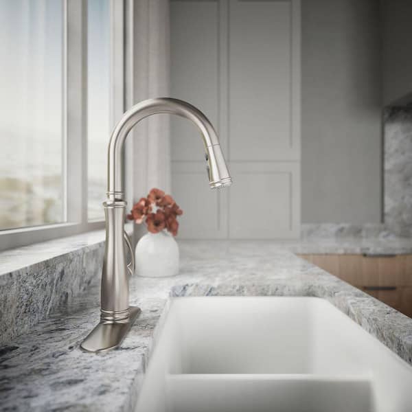 KOHLER Bellera Single-Handle Pull-Down Sprayer Kitchen Faucet with  display picture 1