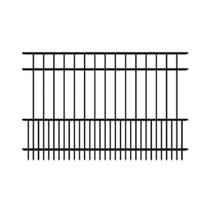 Benson 4 ft. H x 6 ft. W Black Aluminum Puppy Picket Fence Panel