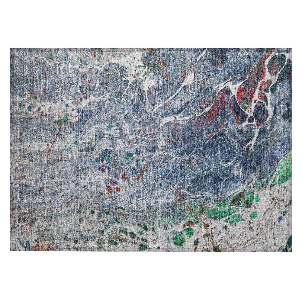 Chantille Machine Washable Indoor/Outdoor Abstract ACN2730 Blue 2 ft. x 3 ft. Accent Rug price history on PriceWatchPro
