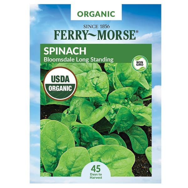 Ferry-Morse Organic Spinach Bloomsdale Long Standing Vegetable Seed