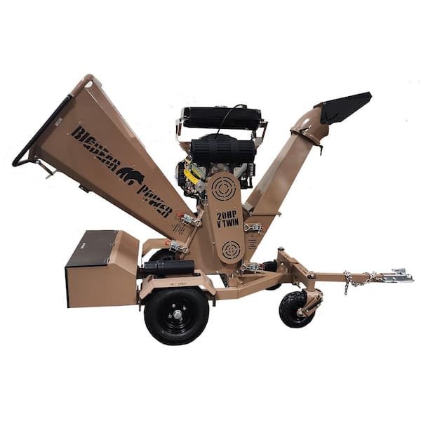 Bigbear Power Tornadic 6 in. 20 HP V-Twin Engine, Gas Powered Commercial  Chipper Shredder, Self Feeding, Electric Start BBC62 - The Home Depot