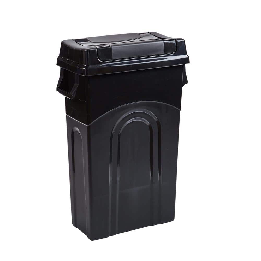 Outdoor Trash Can with Lid - 20 Trash Bags Included, 11.5 Gallons