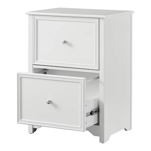 Home Decorators Collection Bradstone 2, 2 Drawer Filing Cabinet White Wood