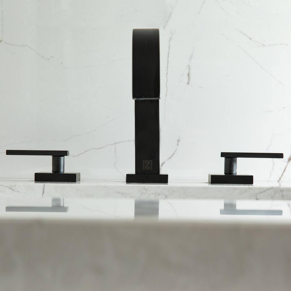 Matte Black Nickel Widespread Bathroom Faucet