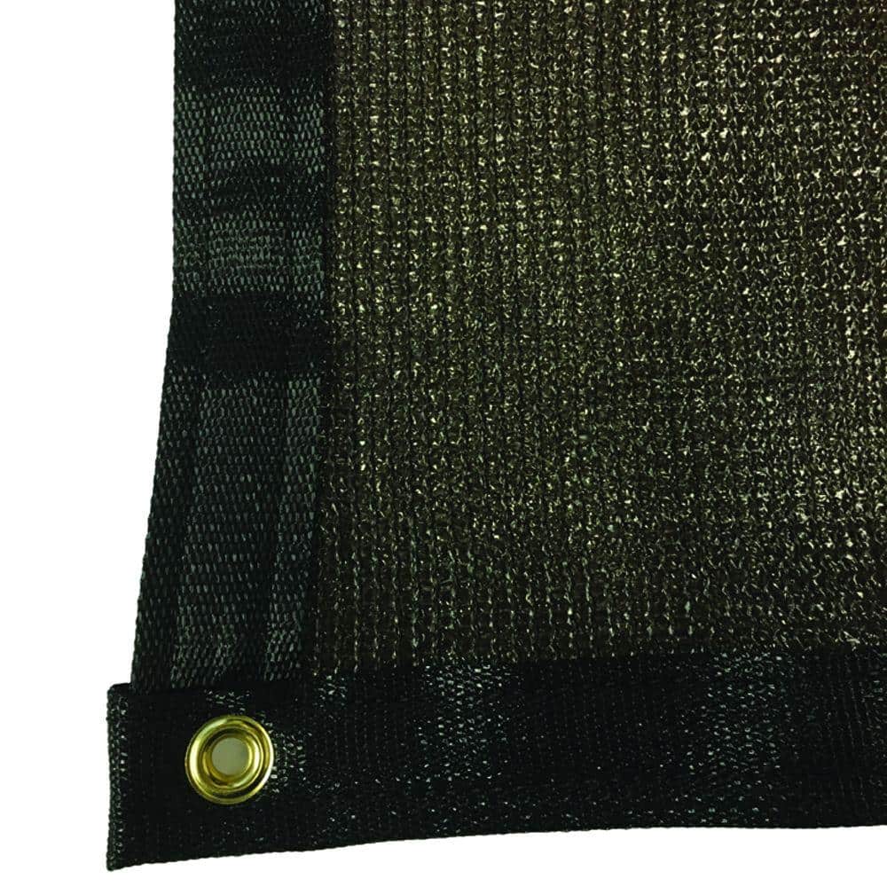 Brown 5.8 ft. x 12 ft. Knitted Polyethylene Privacy Shade Cloth
