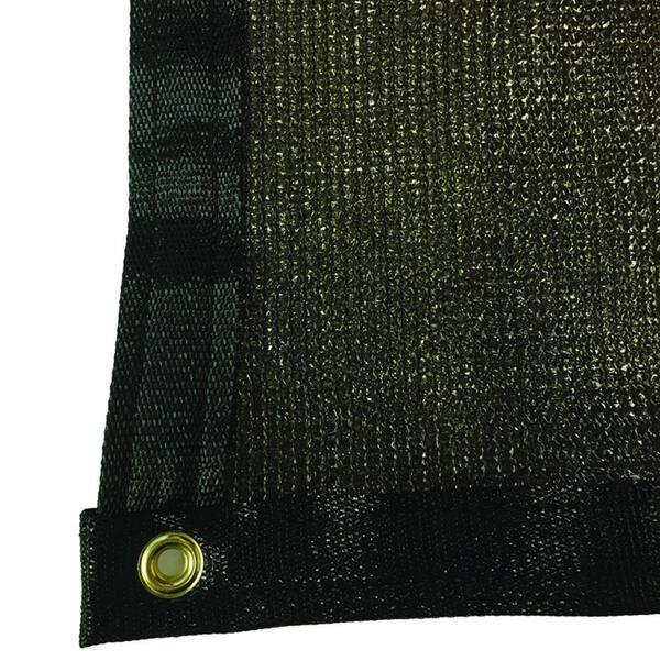 RSI 5.8 ft. x 30 ft. Brown 88% Shade Protection Knitted Privacy Cloth