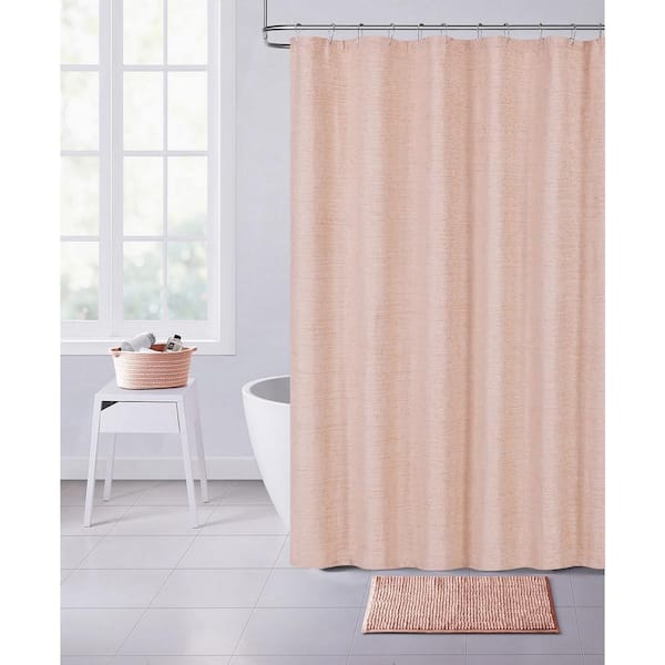 Dainty Home Paris 70 in. x 72 in. Shower Curtain Blush