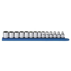 3/8 in. Drive Metric 12-Point Standard Socket Set (14-Piece)