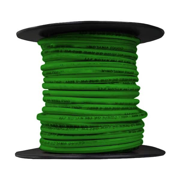 25 ft. 14 Gauge Green Solid THHN Wire