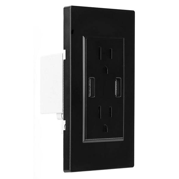 High Speed Socket ELEGRP Decorator 15 Amp 125-Volt Residential Grade Self Grounding ...